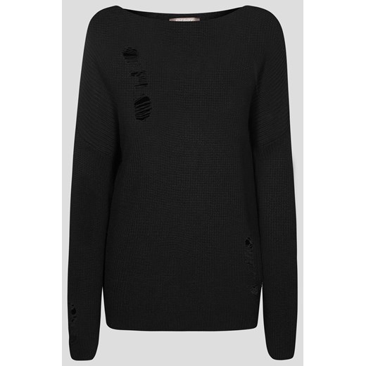 Luźny sweter z dziurami ORSAY czarny S orsay.com