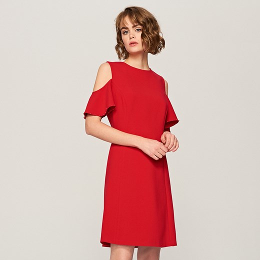 Reserved - Sukienka cold arms - Czerwony Reserved pomaranczowy 40 