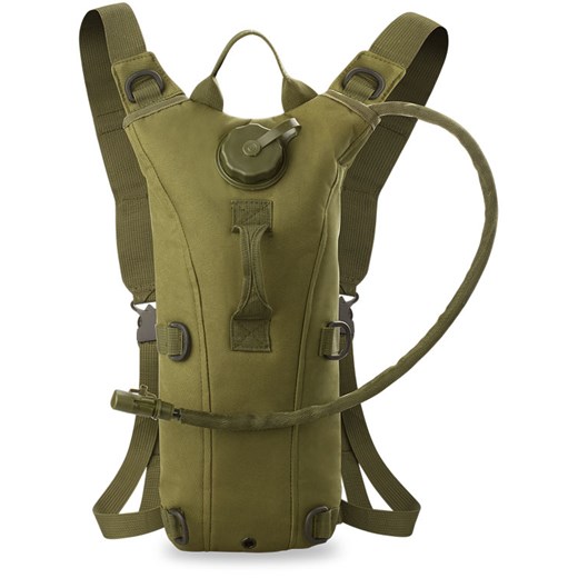 Survivalowy militarny plecak trekkingowy na wodę z bukłakiem -3l - zielony