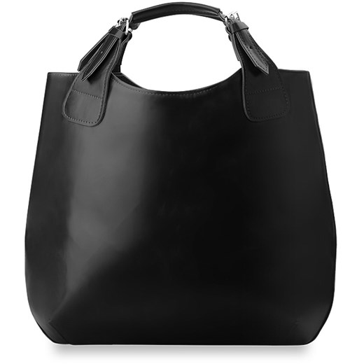 modna, bardzo pojemna torebka damska - czarna