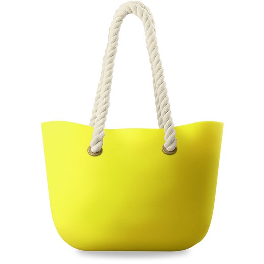Lekka silikonowa torba blogerek na plażę na zakupy shopperbag kolory - żółty