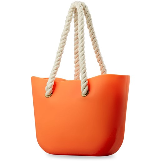 Lekka silikonowa torba blogerek na plażę na zakupy shopperbag kolory - żółty