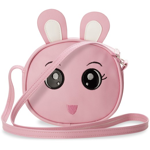 Urocza torebka dla małych dziewczynek listonoszka słodki motyw - króliczek jasnoróżowy