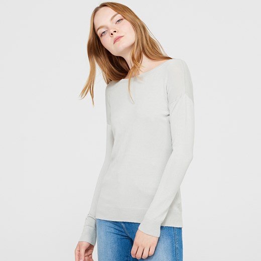 Cropp - Miękki sweter z wiskozy - Szary