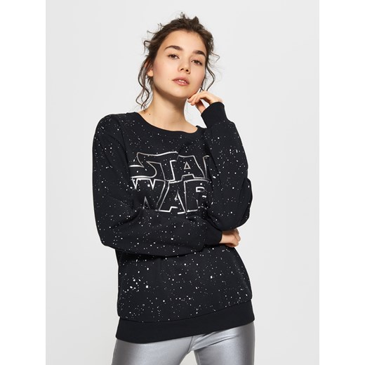 Cropp - Bluza z nadrukiem star wars - Czarny  Cropp S 