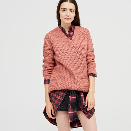 Cropp - Sweter oversize - Różowy  Cropp M 