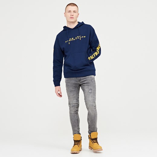 Cropp - Bluza typu hoodie - Granatowy Cropp  XL 
