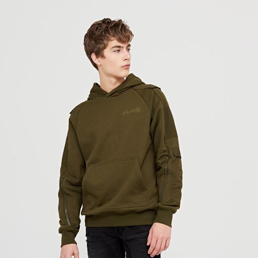 Cropp - Bluza typu hoodie - Zielony Cropp  M 