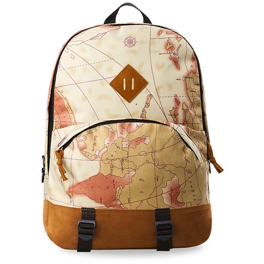 Praktyczny plecak szkolny modny wzór  mapa