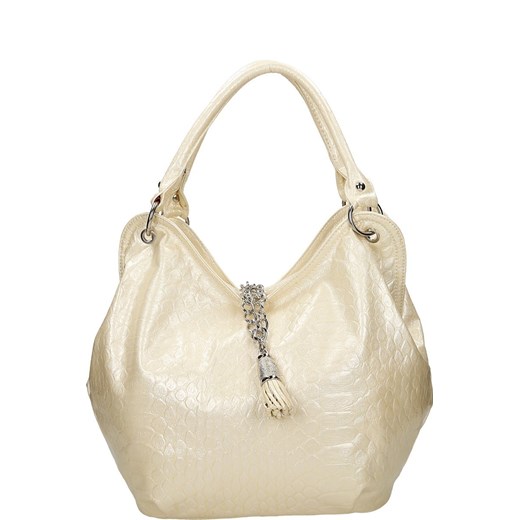 DAVID JONES  DTR1028 Torba codzienna EKRI CIEMNE  bezowy uniw fokusfashion.com promocyjna cena 