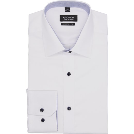 koszula bexley 2669/2 długi rękaw custom fit biały Recman szary 43/164-170 