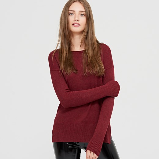 Cropp - Gładki sweter - Brązowy