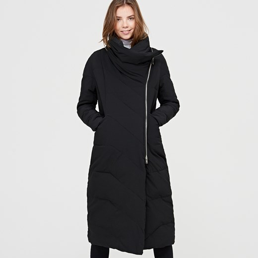 Cropp - Nowoczesny płaszcz z ociepleniem - Czarny