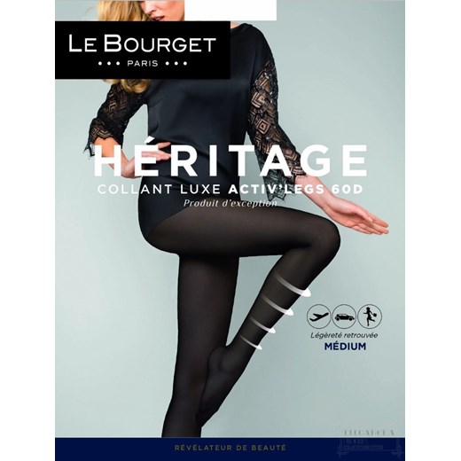 Rajstopy FR Le Bourget Heritage Active'Legs 60 DEN Le Bourget  1 Elegancka Para
