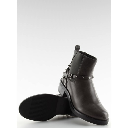 Sztyblety damskie z ćwiekami szare E4917 GREY Obuwie Damskie 37 kupbuty.com