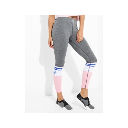 GYM HERO LEGGINGS GREY SOCKS bialy Gym Hero L okazja UP8.com 