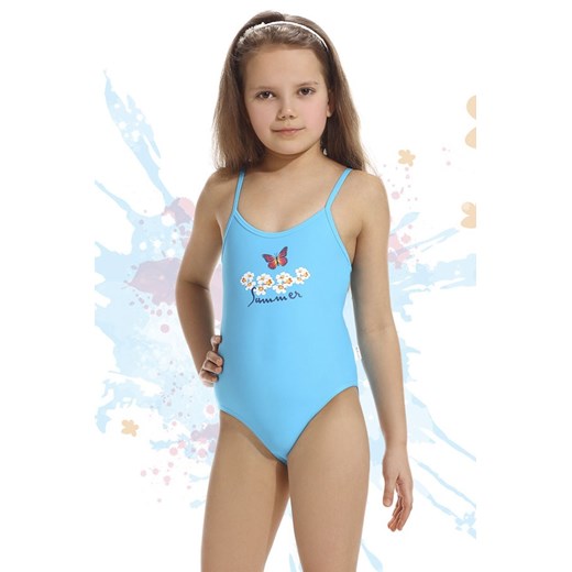 Dziewczęcy kostium kąpielowy Summer turkusowy