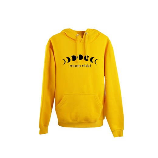 Bluza z kapturem Moon Child Magia Zakupów zolty M wyprzedaż magiazakupow.com