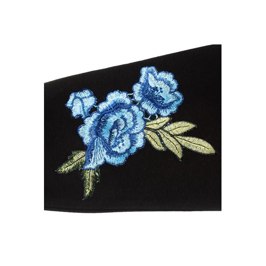 Bluza z kapturem Blue Roses Patch niebieski Magia Zakupów L okazyjna cena magiazakupow.com 
