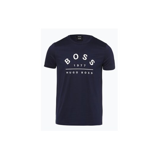 BOSS - T-shirt męski – Tiburt 49, niebieski czarny Boss L vangraaf