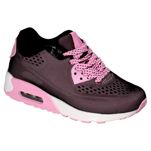 Buty sportowe damskie Neeco Air Max Pink róż czerń z siateczką rozowy Neeco Air 37 Casadi