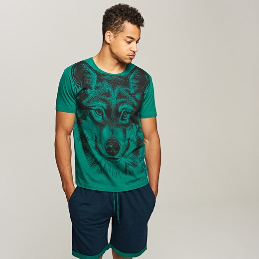 Reserved - Piżama z szortami - Zielony