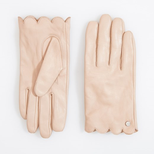 Reserved - Rękawiczki ze skóry - Różowy