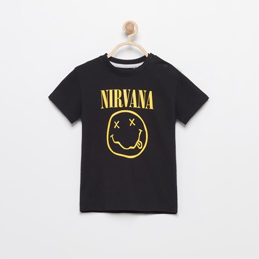 Reserved - T-shirt nirvana - Czarny