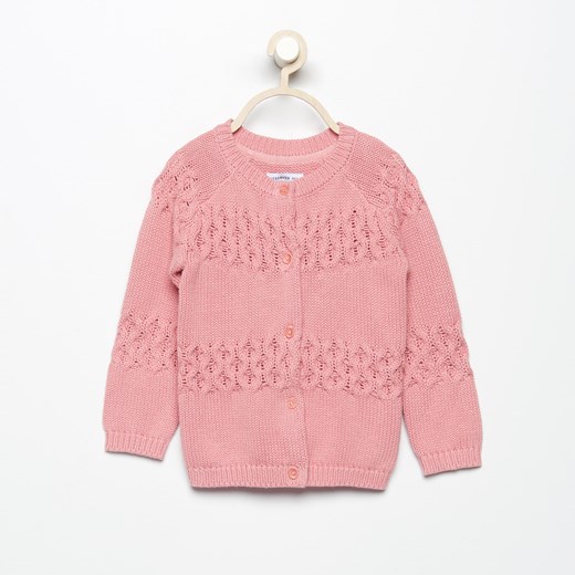 Reserved - Bawełniany sweter - Różowy