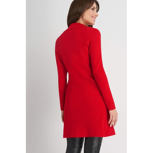 Płaszcz swetrowy z paskiem ORSAY czerwony XS orsay.com