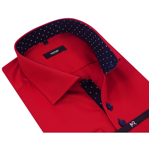 Czerwona koszula męska 404N Koszule Męskie Mmer  164-170 / 44-Regular promocja Modini 