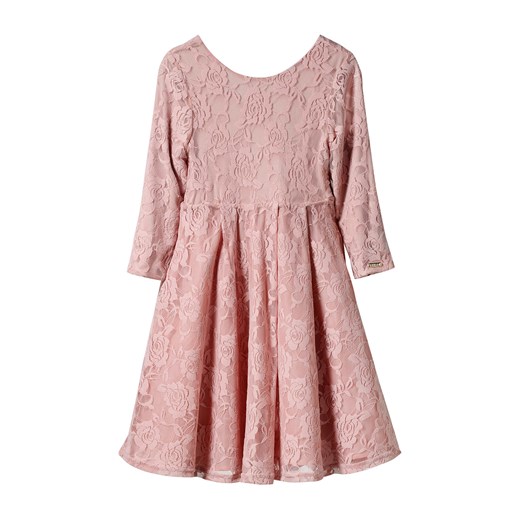Mohito - Koronkowa sukienka dla dziewczynki little princess - Różowy bezowy Mohito 140 