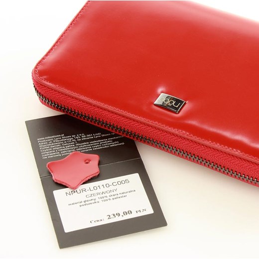 NOBO Duży portfel piórnik czerwony    wyprzedaż Verostilo 