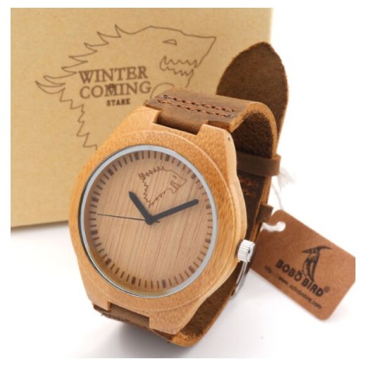 Zegarek drewniany BOBO BIRD Winter is coming Bobo Bird brazowy niwatch.pl