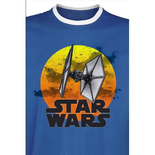 Star Wars TIE Fighter - 77 T-Shirt niebieski/biały  Star Wars XL okazja EMP 