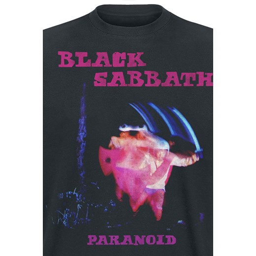 Black Sabbath Paranoid Tracklist T-Shirt czarny  Black Sabbath M okazyjna cena EMP 