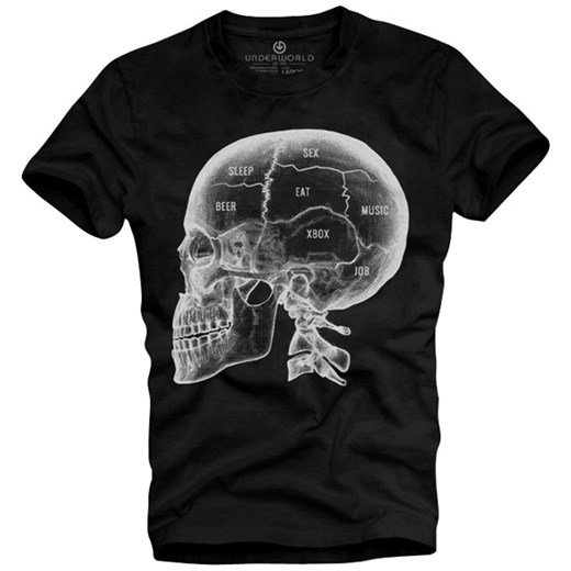 T-shirt męski UNDERWORLD X-ray skull