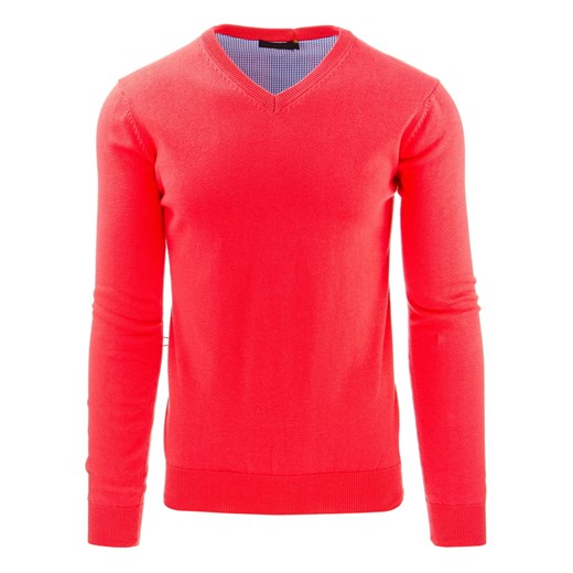 Sweter męski różowy (wx1004)  Dstreet XXL okazyjna cena  