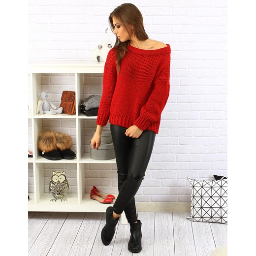 Sweter Venezia czerwony (my0251) Dstreet czerwony  