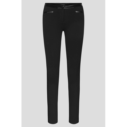 Spodnie skinny z eko-skórą czarny ORSAY 44 orsay.com