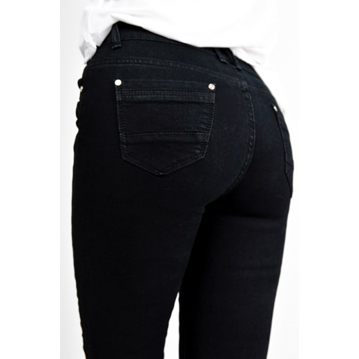 Czarne wyszczuplające spodnie jeansy rurki  Zoio L zoio.pl promocyjna cena 