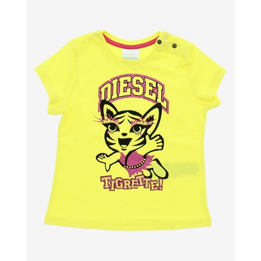 Diesel Koszulka dziecięce 9 miesięcy Żółty