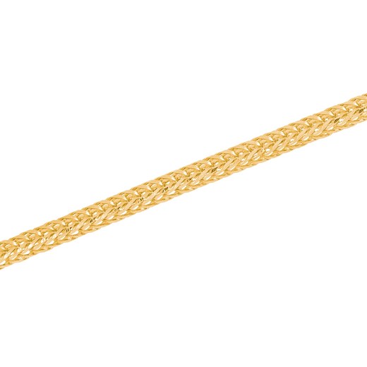 Złoty łańcuszek lisi ogon 45-50cm, au 585 : Długość (cm) - 45