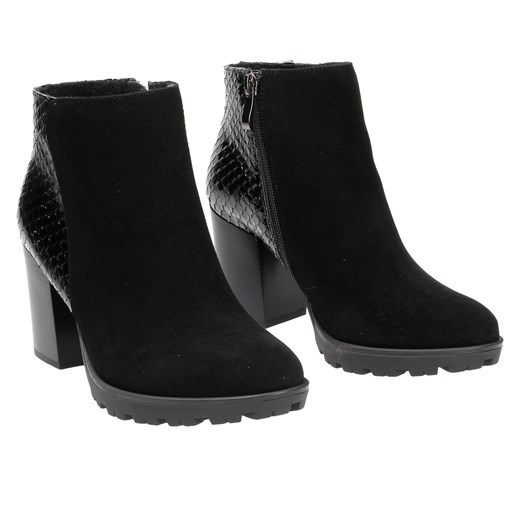 Czarne botki damskie WOJTOWICZ czarny Wojtowicz 39 Wojtowicz Awangarda Shoes