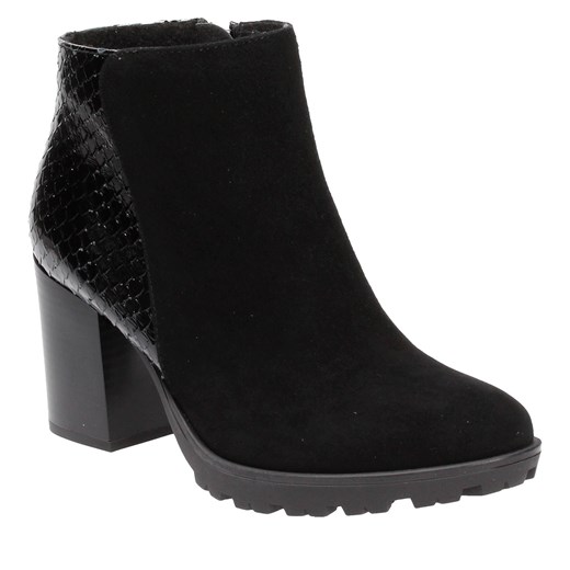 Czarne botki damskie WOJTOWICZ Wojtowicz czarny 39 Wojtowicz Awangarda Shoes