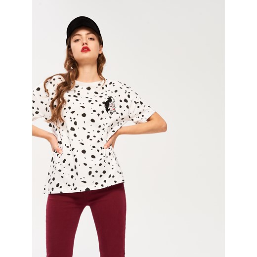 Sinsay - T-shirt 101 dalmatyńczyków - Biały