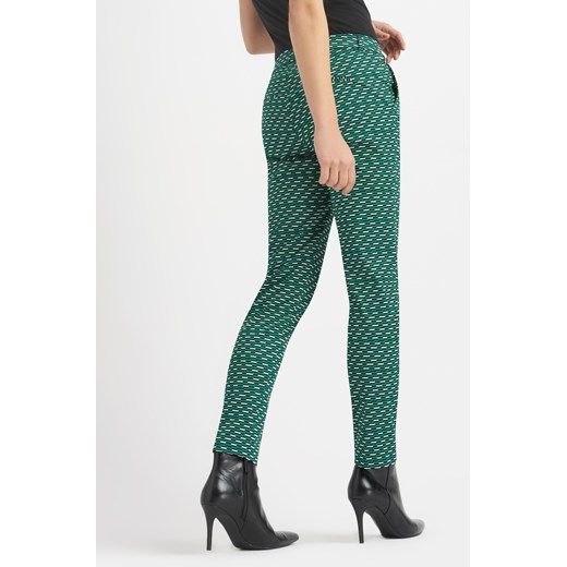 Wzorzyste spodnie cygaretki ORSAY zielony 40 orsay.com