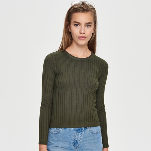Sinsay - Dopasowany sweter - Zielony Sinsay  L 