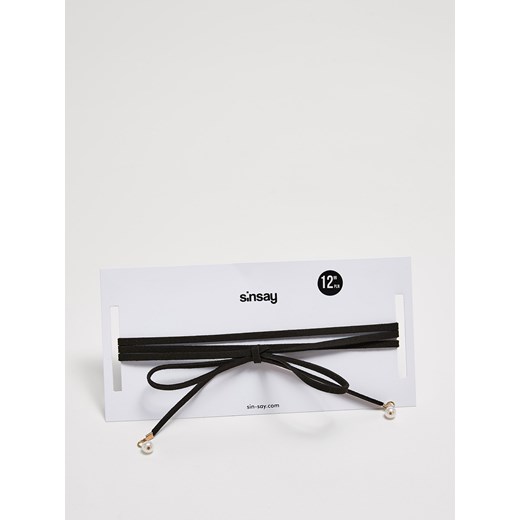 Sinsay - Rzemykowy choker - Czarny Sinsay One Size