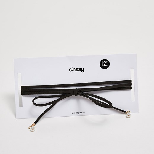 Sinsay - Rzemykowy choker - Czarny Sinsay One Size